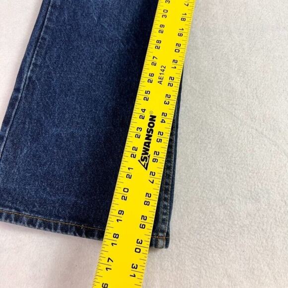 Jordache Jeans Womens 15/16 Blue Mid Rise Dark Wash Bootcut Leg Cowgirl Cowboy - Picture 10 of 11